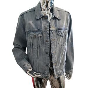 Old Navy Men’s Jean Jacket Large – Brand New Classic Denim Coat